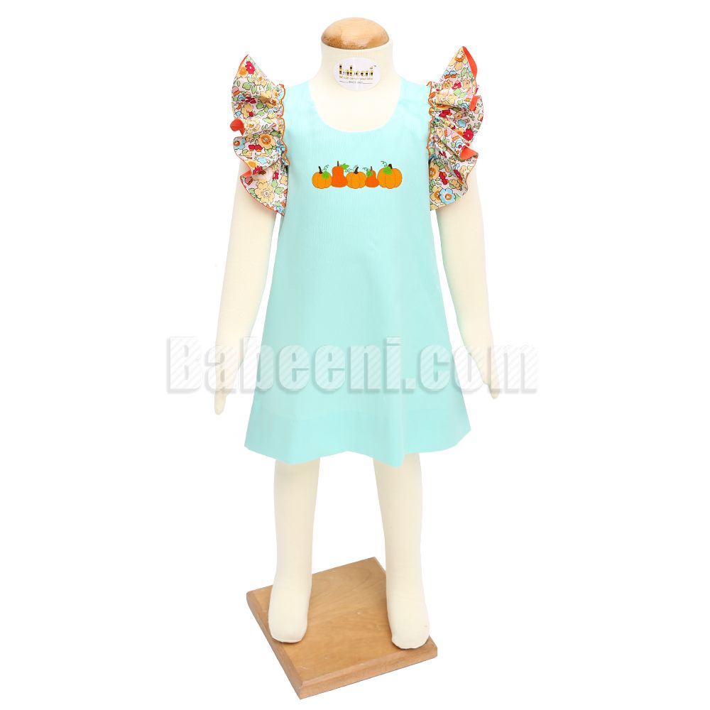 Baby Girl  3D Ruffle Dancing Embroidery Dress- DR 2832